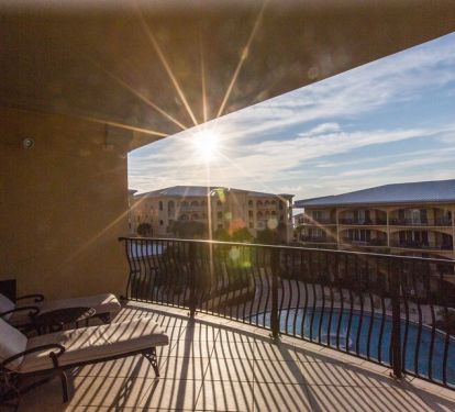 Afternoon sun on balcony!