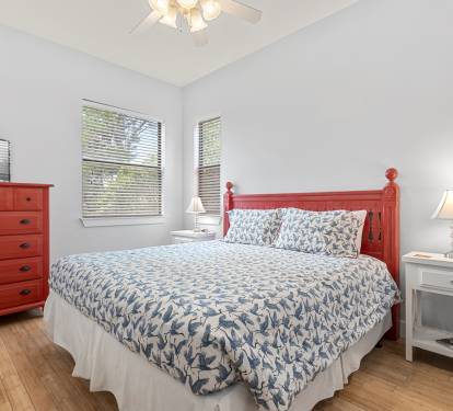 King size bed in the main level 