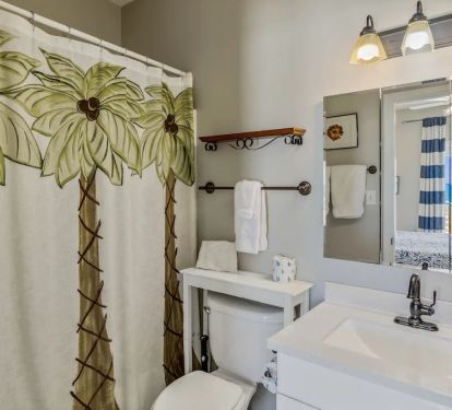 Second level master bathroom.