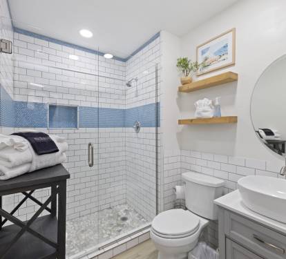 Guest Bathroom with large shower