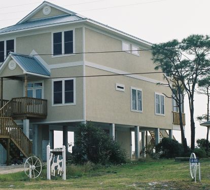 View of the house from Alligator Drive