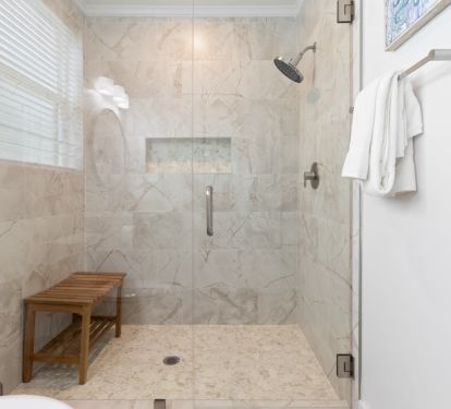 Luxurious Walk-In Shower - 2nd Floor