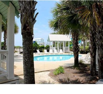 Quiet Neighborhood Pool with Lounging Areas and Shaded Porches (1 minute walk)