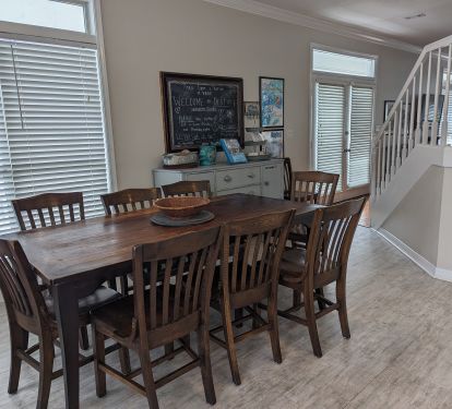 Dining area for your group to have meals together
