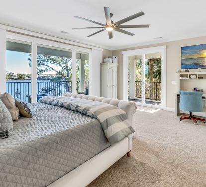 King bedroom with breathtaking views