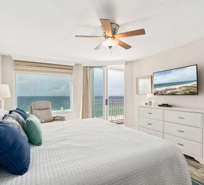 Master bedroom with access to balcony