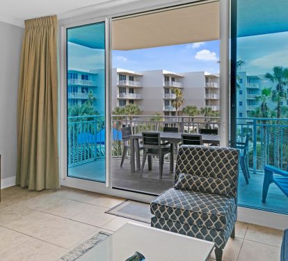 Balcony View with Doors Open