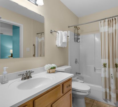 Full Bath with large vanity 