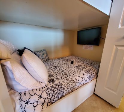 Both bunk beds have TVs with Roku streaming!
