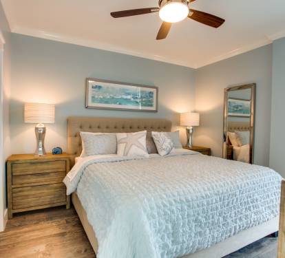 2nd Master Bedroom boasts another king bed with brand new mattress and bedding.