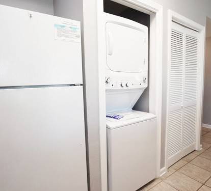 Laundry Center located in Kitchen - 
Sandpiper Cove Resort 9106 Holiday Isle Destin Florida Vacation Rentals