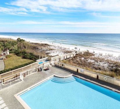 Balcony - 
Waters Edge Resort Unit 412 Fort Walton Beach Okaloosa Island Vacation Rentals