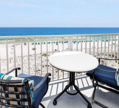 Balcony View - 
Gulf Dunes Resort Unit 601, Okaloosa Island Fort Walton Beach Vacation Rentals