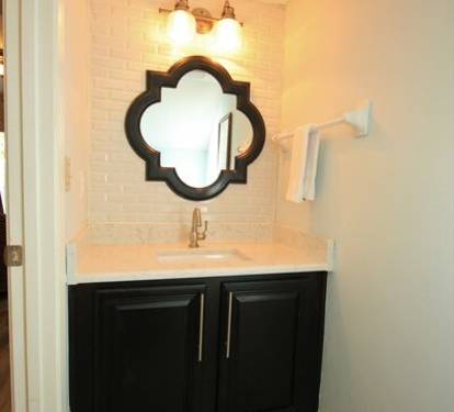 Half bathroom downstairs