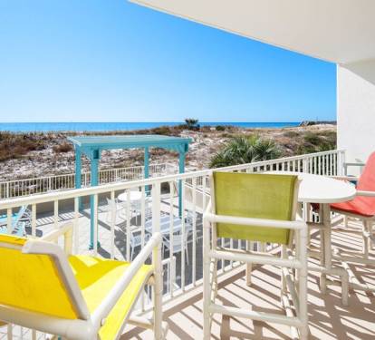 Balcony View - 
Gulf Dunes Resort Unit 107 Okaloosa Island Florida