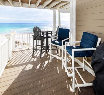Balcony - 
Sanddollar Townhomes Unit 6 Miramar Beach Destin Florida Vacation Beach House Rentals