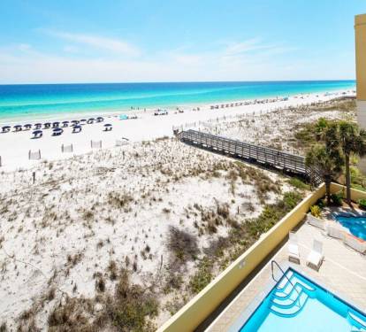 Balcony - 
Pelican Isle 414 Fort Walton Beach Okaloosa Island Vacation Rentals