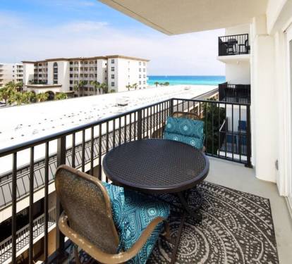 Balcony View, Sea Oats Resort Okaloosa Island Fort Walton Beach Destin Vacation Rentals