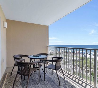 Private Balcony overlooking the Gulf
