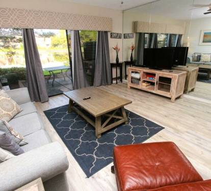 Living room with flat screen TV