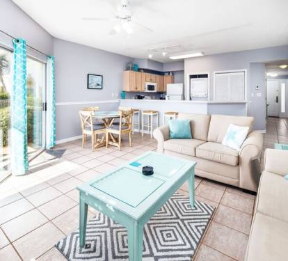 Living Room - 
Sandpiper Cove Resort 9106 Holiday Isle Destin Florida Vacation Rentals