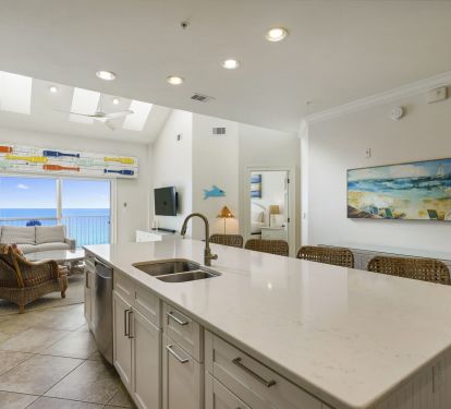 Kitchen island with seating