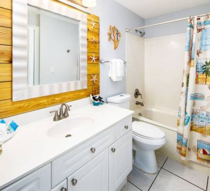 Guest Bathroom - 
Summer Place Resort, Unit 305 Okaloosa Island Fort Walton Beach Vacation Rentals
