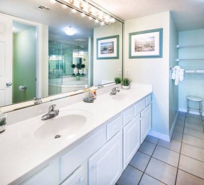 Master Bathroom - 
Gulf Dunes 217 Fort Walton Beach Florida Okaloosa Island Vacation Rentals