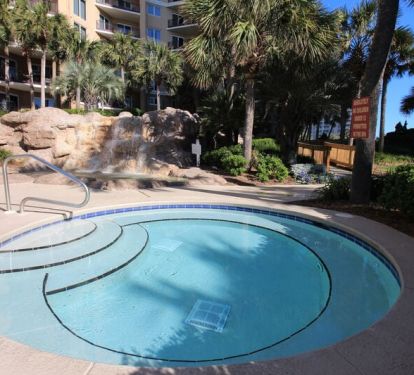 Westwinds hot tub area.
