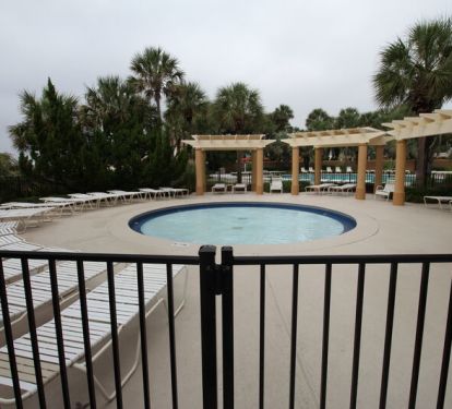 Separate kiddie pool area.