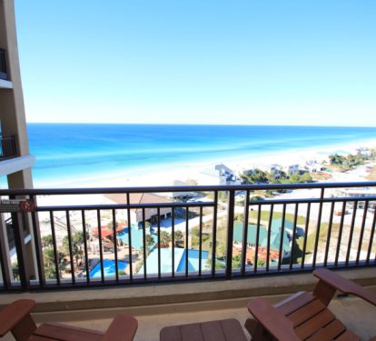 Beautiful gulf view from the balcony