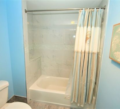 Separate newly remodeled shower