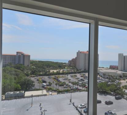 View from inside the living room