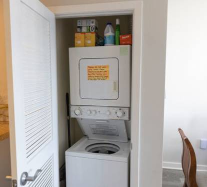 washer and dryer in unit