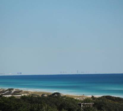 On a clear day you can see from Sandestin all the way down the beach to Panama City