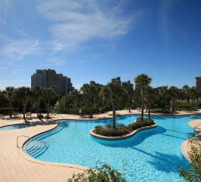 Large pool at Luau