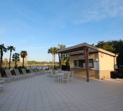 Small snack bar by the pool