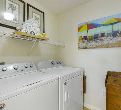 In unit laundry makes every stay a little more like home