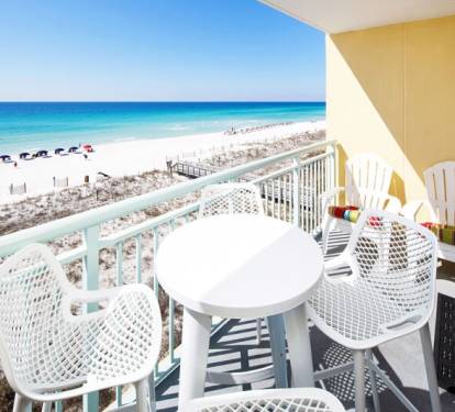 Balcony - 
Pelican Isle 414 Fort Walton Beach Okaloosa Island Vacation Rentals