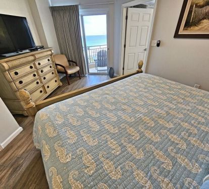Wonderful beach and gulf views from the master bedroom