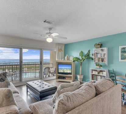 Living Room with a Gorgeous Ocean View