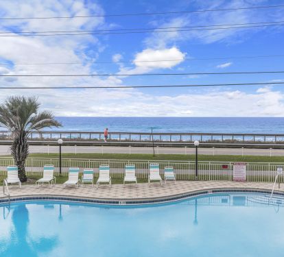 Direct View of Community Pool and the Ocean