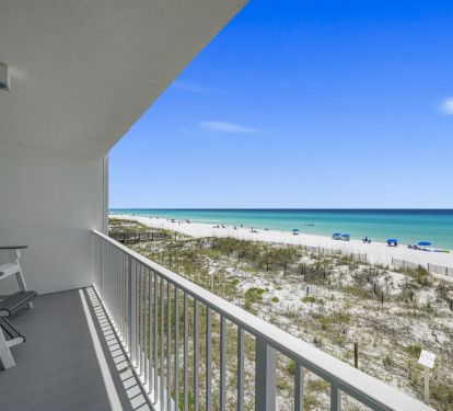 Experience coastal living in Cabana Club of Destin Unit 205, a beachfront vacation rental with panoramic Gulf views and peaceful dune scenery.