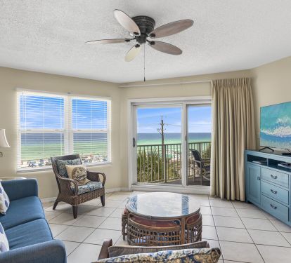 Living Room with Wide Screen TV