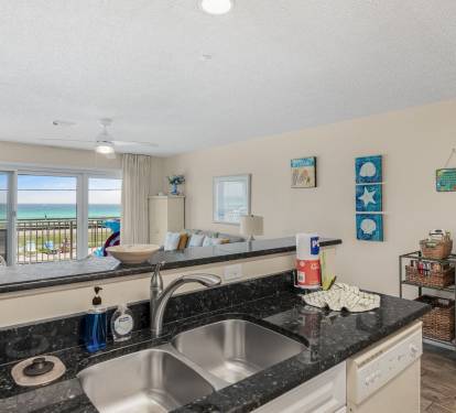 Gorgeous View of the Gulf from the Kitchen