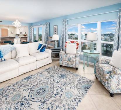 Living Room, Sea Oats Resort Okaloosa Island Fort Walton Beach Destin Vacation Rentals