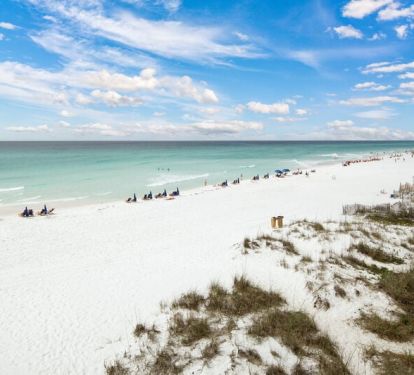 Balcony Second (Main) Level - 
Sanddollar Townhomes Unit 6 Miramar Beach Destin Florida Vacation Beach House Rentals