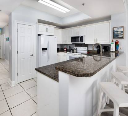 Full Kitchen - 
Summer Place Resort, Unit 305 Okaloosa Island Fort Walton Beach Vacation Rentals