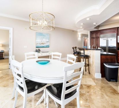 Dining Area - 
Bella Riva Resort, Okaloosa Island Fort Walton Beach Florida Vacation Rentals