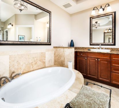 Master Bathroom - 
Bella Riva Resort, Okaloosa Island Fort Walton Beach Florida Vacation Rentals